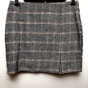 Shein Houndstooth Mini Pencil Skirt Size M